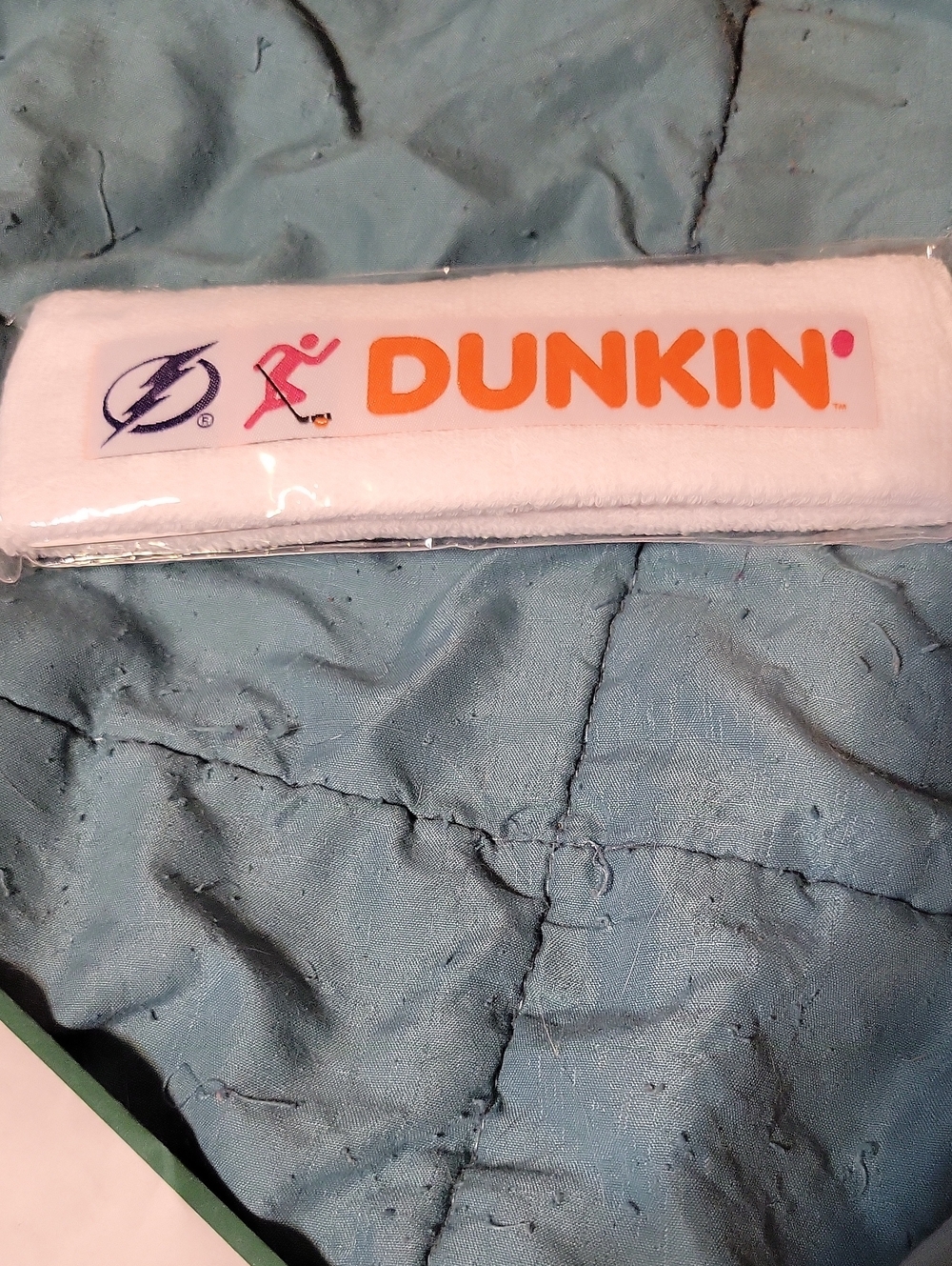 White DUNKIN Logo Headband - Universal Headband